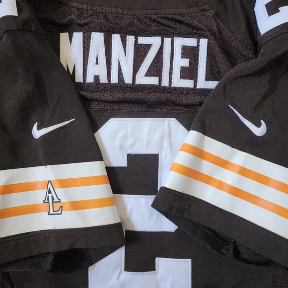 Cleveland Browns NIke On Field NfL Jersey Sz 48 Brown #2 Manziel Sewn Stitched - Picture 12 of 14